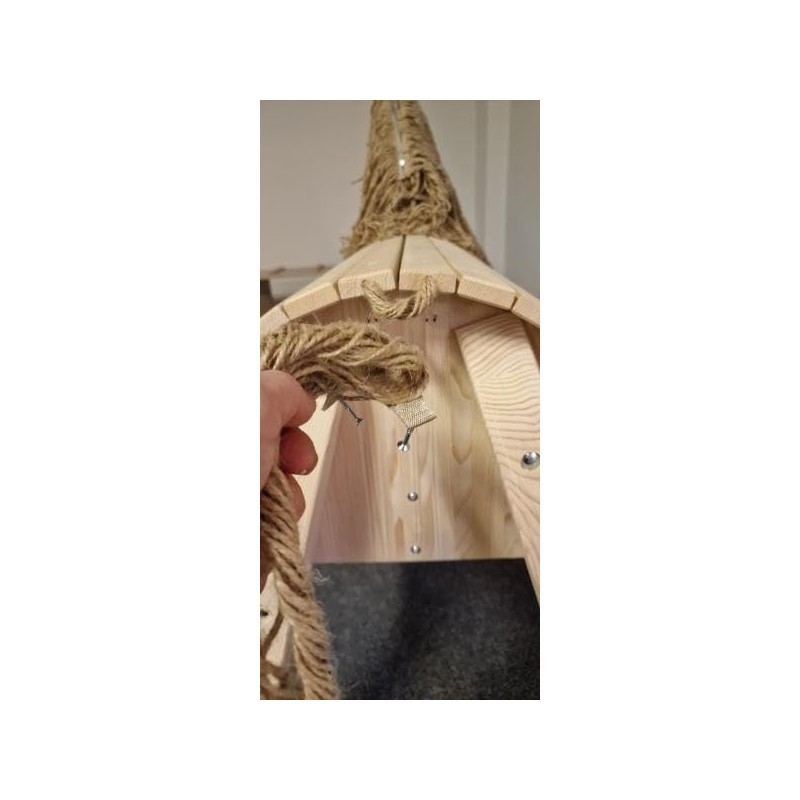 Holzspielzeug Peitz Mane and Tail for Vaulting Horse, Natural Set