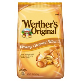 WERTHERS' ORIGINAL | CREAMY CARAMEL FILLED | Individually Wrapped Hard Candies | 2 Pack 27 oz Bag
