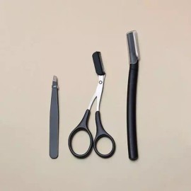 Goldsmile [골드스마일]셀프키트 3종 눈썹관리 트위저 눈썹면도 눈썹제모 눈 [Gold Smile] Self Eyebrow Care Kit 3 Types Tweezer Shaving Depilatory