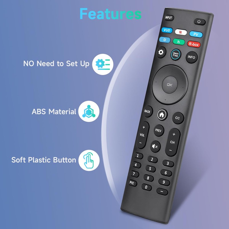 Universal Remote Control for VIZIO Smart TV Remote XRT140 -