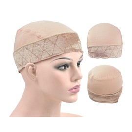 Wig Grip Cap for Women Wig Grip bands with Cap 2-in-1 Adjustable Comfortable Wigs Cap for Lace Front Wig (Beige)