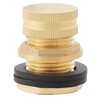 Carvedexquisitely Brass Tank Bulkhead Fitting With Plug,Double 1/2" Female NPT