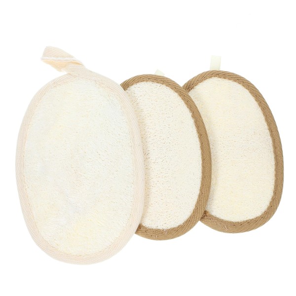 Baluue 3sets Bathing Loofah Sponge Body Loofah Scrubbers Body Scrubber