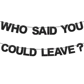 FALIZIFU - Banner de jubilación con purpurina negra para mujeres y hombres, despedida de la oficina, graduación, despedida, suministros de fiesta, despedida