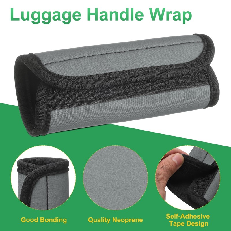 uxcell 3 Pcs Luggage Handle Wrap for Suitcase, Neoprene Handbag