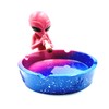 Fess Products Pink Alien Smoking Ashtray Multicolor 4"