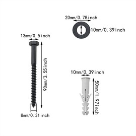 ITROLLE 5 Sets Barn Door Wall Spacer Sliding Barn Door Spacers with Screws Adjustable Spacer for Flat Track Rolling Roller Assemblies Connecting Device Steel Connector