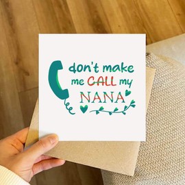 Azeeda 'Zwing mich nicht, Oma anzurufen' Leere Grußkarte (GC00062823)