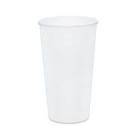 Paper Cold Cups for Juice & Soda 32 oz Made in USA | Food-Grade Bulk 500 Count Cups for Restaurants | 32 Ounce Recyclable Disposable White Cups for Cold Fountain Drinks & Smoothies