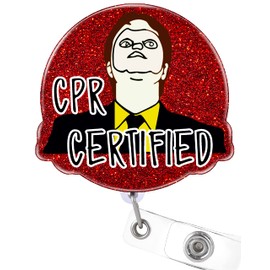 Akkya Badge Reel Holder Retractable with ID Clip for Nurse Nursing Name Tag Card Cute Funny Fun Nursing Student Teacher Doctor RN LPN Medical Assistant Work Office Alligator Clip-Presents for Nurses