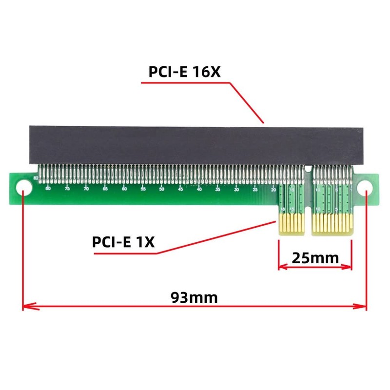 xiwai Male to Female Extension for Graphics Card PCI-E Express