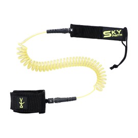 10 ft Surf Board Leash，Coil SUP Leash, Stand Up Paddle Board Leg Rope Wrist Strap, for Paddleboard, Shortboard, Longboard, 7.0mm Thick