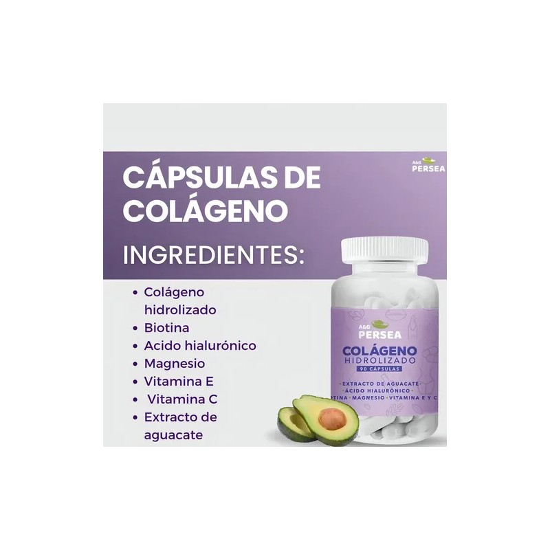 A&G Persea - Pack 4 Capsulas De Colageno Con Biotina