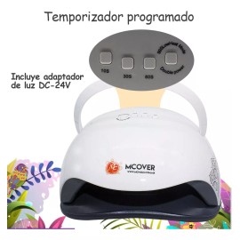 Mc Nails Lampara Para Uñas Uv / Led Mc Nails Over Color Blanco 54w