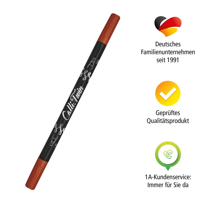 ONLINE Calli.Twin Pen with Double Tip, Double Contour and Calligraphy
