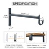 OVOV Closet Rod Bracket Heavy Duty 10 Inch Closet Shelf