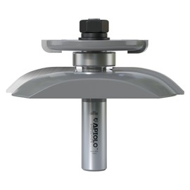 APIOLO Professional Cove Raised Panel with Back Cutter Router Bits 1/2 Inch Shank for Cove-Cut and Making Cabinet Door, 3-1/8 Inch Diameter, Used in Combination with Rail and Stile Router Bits