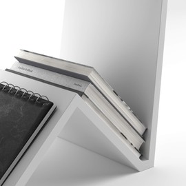 Mobili Fiver, Emma Low Coffee Table, Matt White, Laminate-Finished, Modern Coffee Table, Italian Furniture