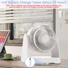 HomBreez 10" Desk Air Circulator Fan with Remote, 90° +90°