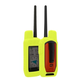 kwmobile Case Compatible with Garmin Alpha 300 / Alpha 200 - GPS Handset Navigation System Soft Silicone Skin Protective Cover - Neon Yellow