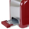 Koolatron Kenmore 2-Slice Toaster, Stainless Steel, Red and Silver, with