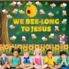 gisgfim Bee Bulletin Board Decoration Set Bee Jesus Religious Borders