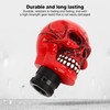 Skull Gear Shift Knob Red Universal Skull Head Resin Shift