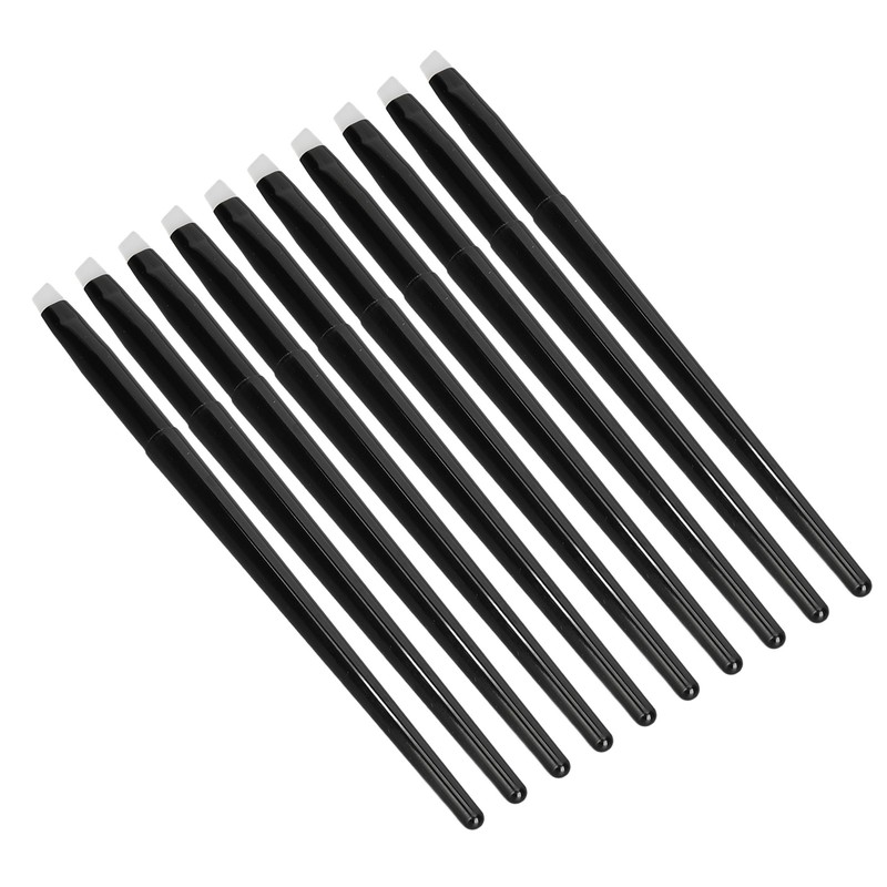 10pcs Eye Brush Angled Eyebrow Brush Silicone Eyebrow Liner Eyeshadow