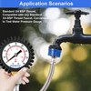 Uharbour Water Pressure Gauge 0-11bar / 160psi Dual Scale 3/4BSPT