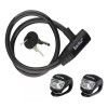 Santul Kit Candado De Cable Con Llave + Juego Luces