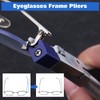 LEONTOOL Nylon Concave Eyeglass Pliers, Stainless Steel Spectacle Frame Adjusting