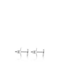 Silver Muffin Earrings Metal, Sterling Silver, Sterling Silver, No information