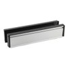 12" 300mm Silver UPVC Timber Sleeve Telescopic Letter Plate Box Brush Draught Excluder