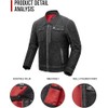 BORLENI Motorcycle Jacket Men's Motorcycle Denim Jacket with Protectors Breathable