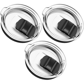 LOSRSWA 3 Pack 20 oz Tumbler Lid,Replacement Lids Compatible for YETI, Ozark Trail, Old Style Rtic - BPA Free Spill Proof Cup Covers - Compatible with 10/24 oz Mug and 10 oz Lowball(LD-20OZ-3 Pack)