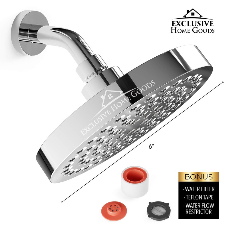 Heatsistence-Luxury Rainfall Shower Head - High-Pressure Showerhead Jets, Rain Shower