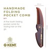 Kent 87T Combo Handmade Folding Pocket Comb for Men, Fine