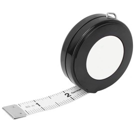 Oumefar Tape Measure Body Retractable 150 cm Portable Body Measure Tape Centimeter/Inch Waist Handmade Sewing for Dressmaking (White)