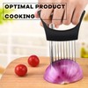 Onion Slicer Holder, Stainless Steel Vegetables Slicer Potato Cutter with