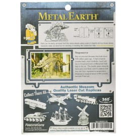 Fascinations Metal Earth Stegosaurus Skeleton 3D Metal Model Kit