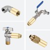 YFLeomry 2 Piece Tap Extension 1/2 Inch 30 mm Brass