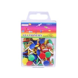 100Pieces Colors Thumb Tacks Colorful Push Pins Decorative Thumb for Home Office Decorative Drawing Pins