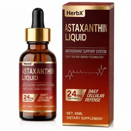 Natural Astaxanthin 24mg Liquid Antioxidant Support - 2 fl oz (60ml)
