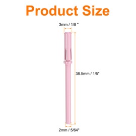 HARFINGTON 2pcs Small Mandrel Bit for Sanding Band Nail Drilling, 3mm (1/8") Mini Stainless Steel Nail Sander Drill Bit for Electric Drill File Machine, Manicure Nail Tool, Pink