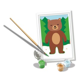 Ravensburger - Wild Bear CreArt Paint by Numbers Kit | Fun & Easy DIY Art for Kids Age 7+ | Creative Gift Idea for Birthdays & Holidays