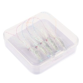 BESPORTBLE 5 Piece Ice Silk Shrimp Fake Bait Fishing Bass Lure Set Wear-Resistant Swimbait