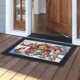 Briarwood Lane Holiday Cheer Dogs Doormat