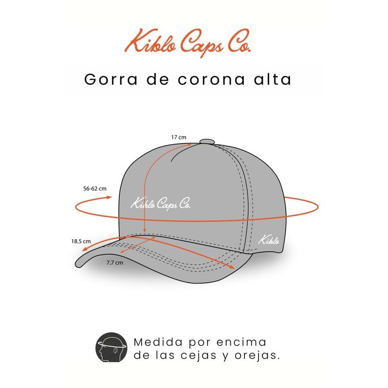 Gorra Spruce Kiblo Ajustable Corona Alta Visera Curva Sunday Funday