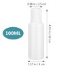 LIOOBO Sponge Head Bottle 50ml Applicator Bottle Lotion Storage Container