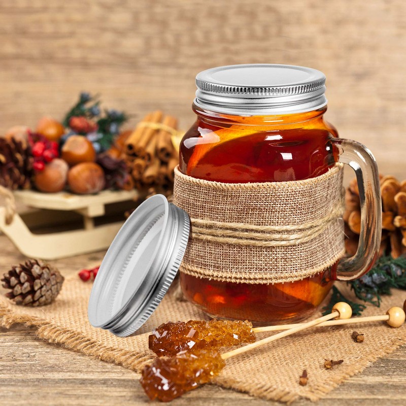 Chuangdi 30 Packs Mason Jar Lids Regular Mouth Leak Proof